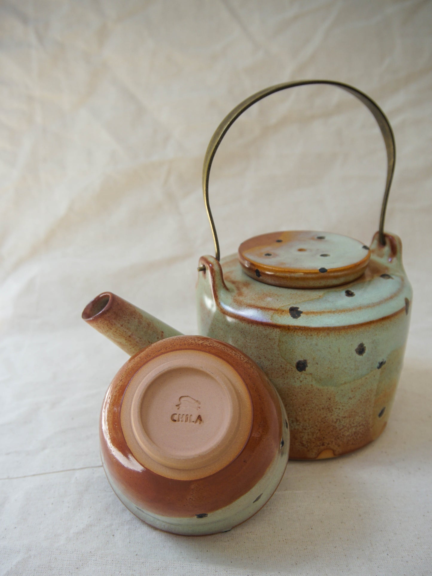 Tetera y vaso (set)